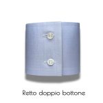 Almigra camiceria polsino retto doppio bottone